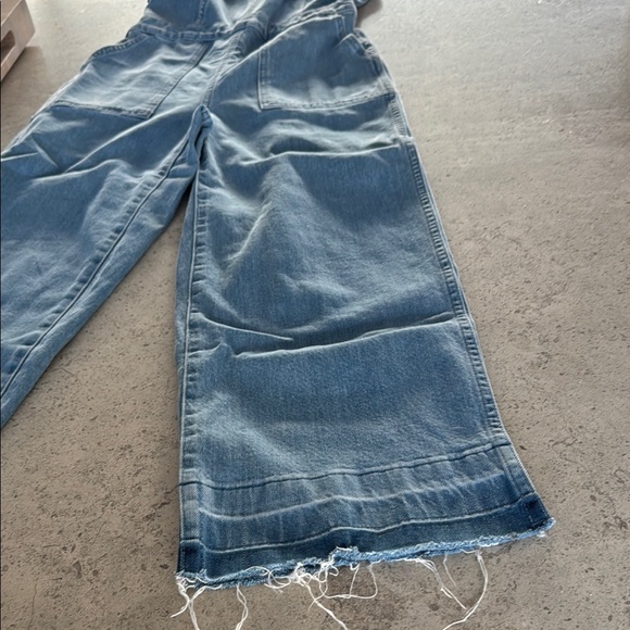 Madewell Denim Ruffle Jumper _size 00 - Picture 8 of 10